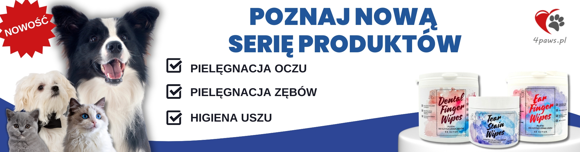 4PAWS chusteczki nowość 